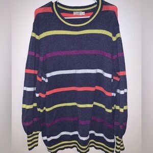 Neon Striped Sweater